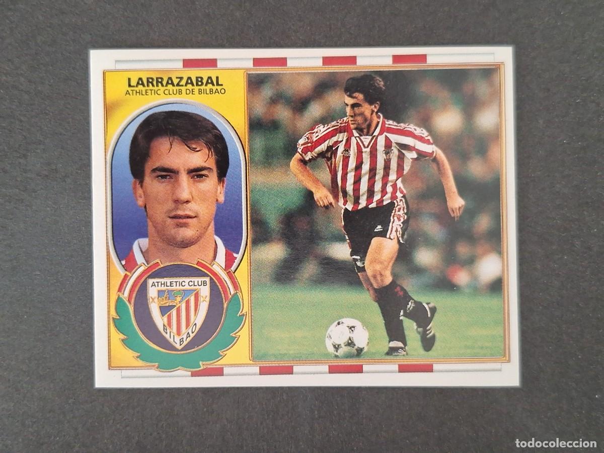 Cromos de f&uacute;tbol: L4 LARRAZABAL ATHLETIC CLUB DE BILBAO LIGA ESTE 1996 1997 96 97 NUNCA PEGADO SIN PEGAR
