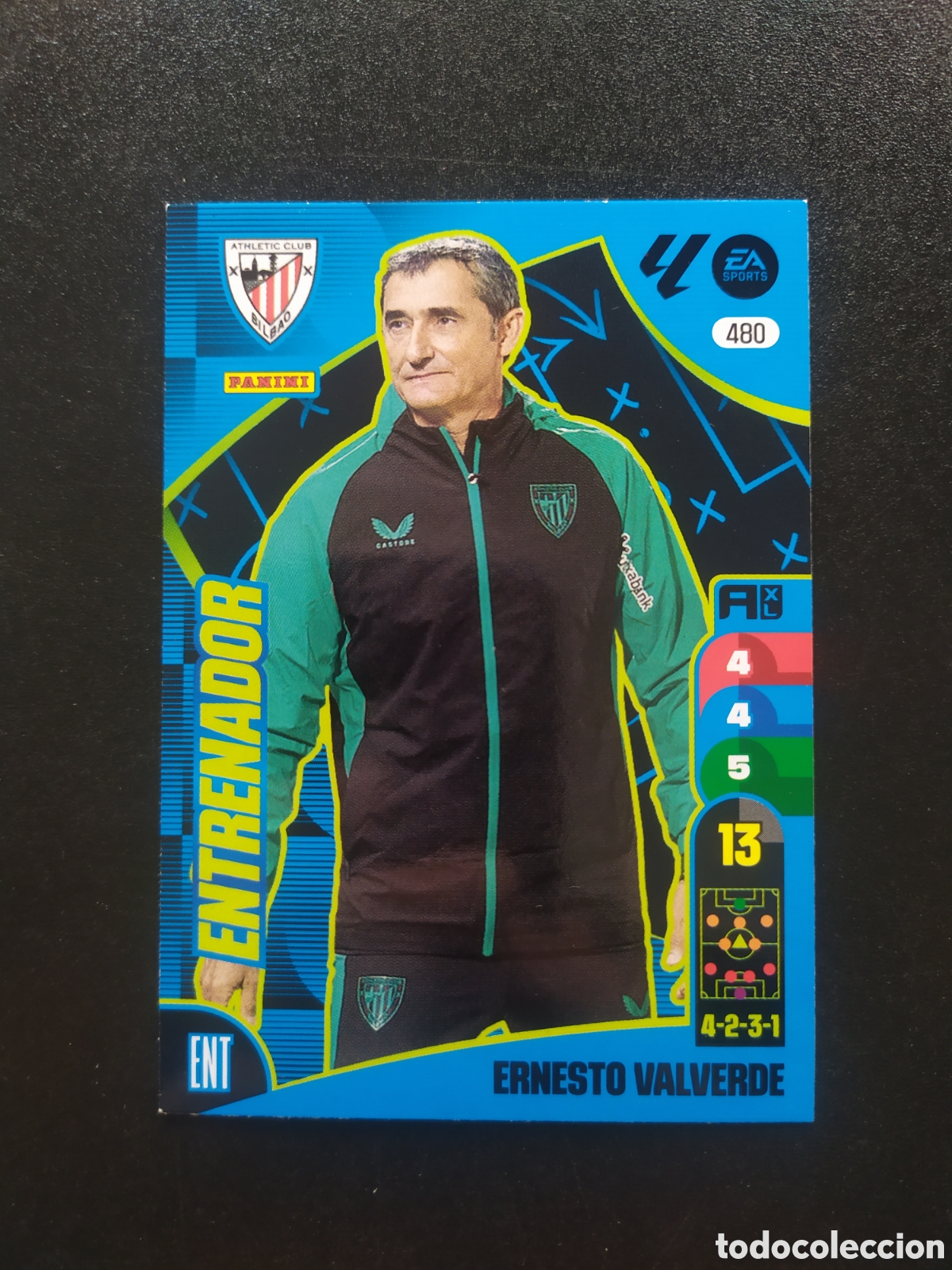 Cromos de f&uacute;tbol: Adrenalyn 2024 2025 24 25 panini Ernesto Valverde entrenador n&deg; 480 Athletic Bilbao