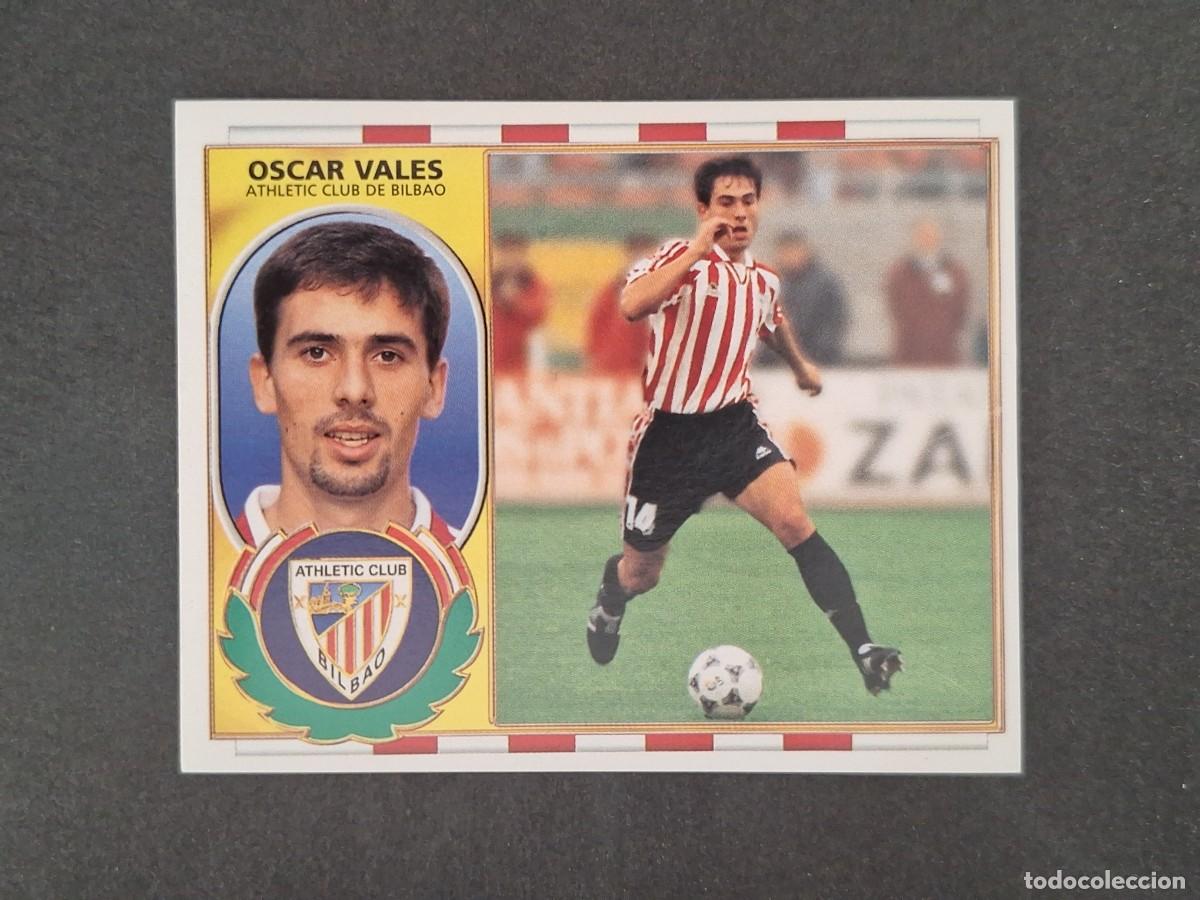 Cromos de f&uacute;tbol: L4 OSCAR VALES ATHLETIC CLUB DE BILBAO LIGA ESTE 1996 1997 96 97 NUNCA PEGADO SIN PEGAR