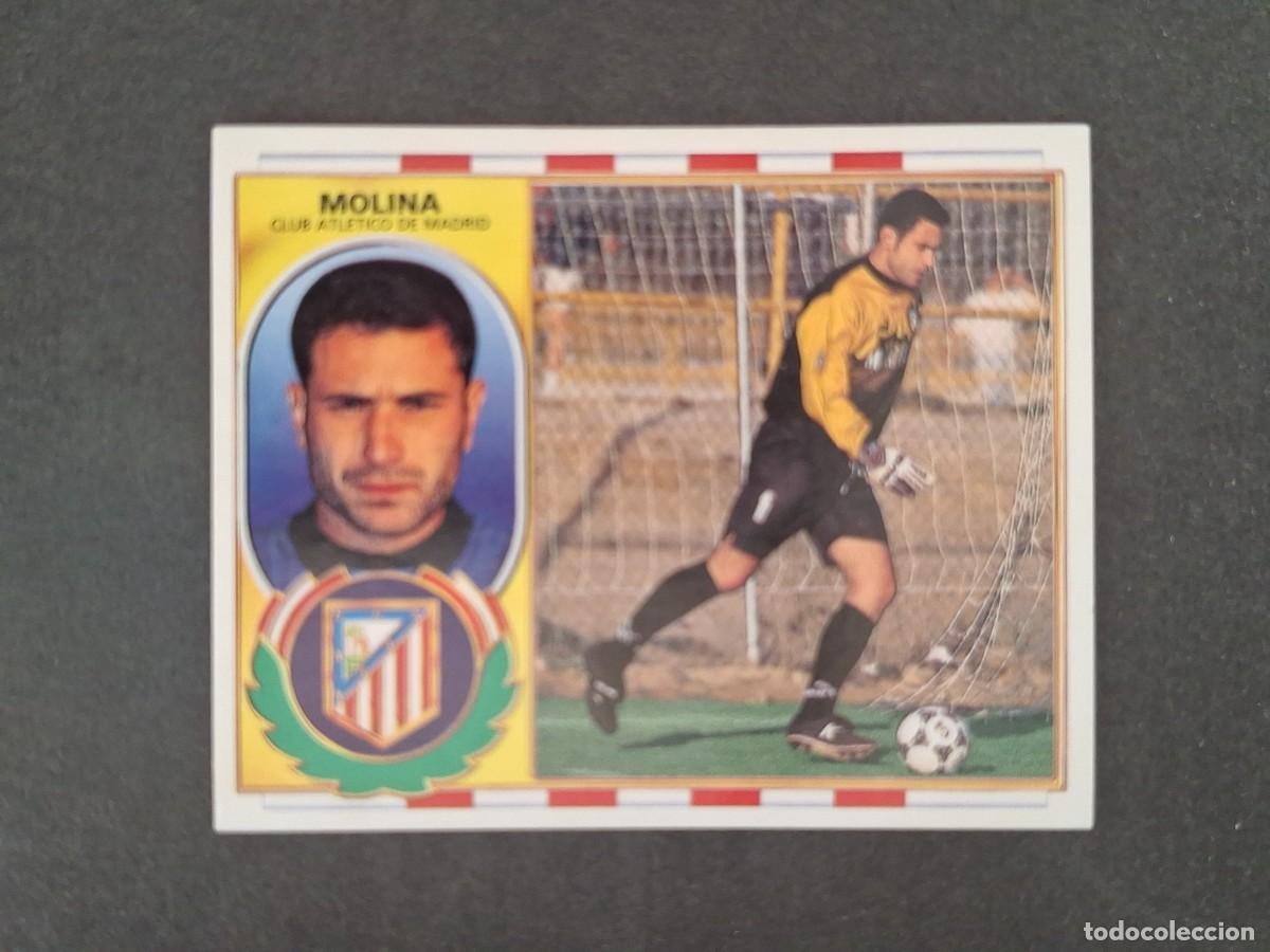 Cromos de f&uacute;tbol: L4 MOLINA ATLETICO DE MADRID LIGA ESTE 1996 1997 96 97 NUNCA PEGADO SIN PEGAR