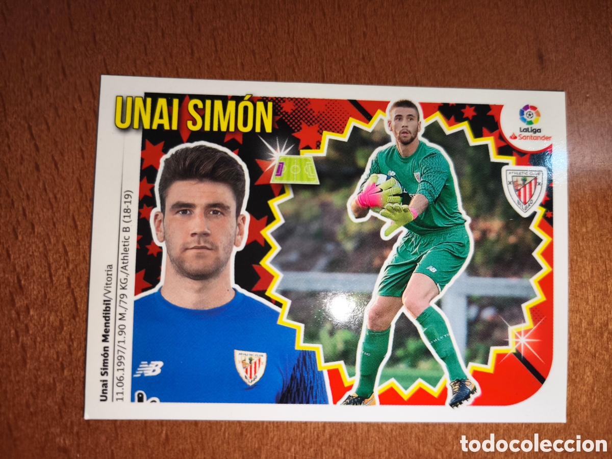 Cromos de f&uacute;tbol: Unai Sim&oacute;n Coloca n&deg;2 Bis liga este 18/19 Athletic Club