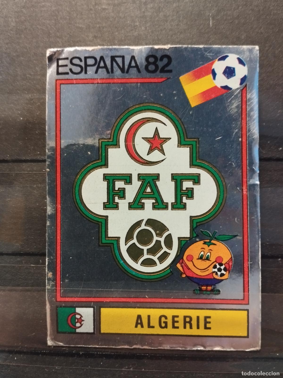 Cartes &agrave; collectionner de Football: MUNDIAL DE FUTBOL ESPA&Ntilde;A 82. PANINI. N&ordm; 100. ESCUDO FEDERACION DE FUTBOL DE ARGELIA.
