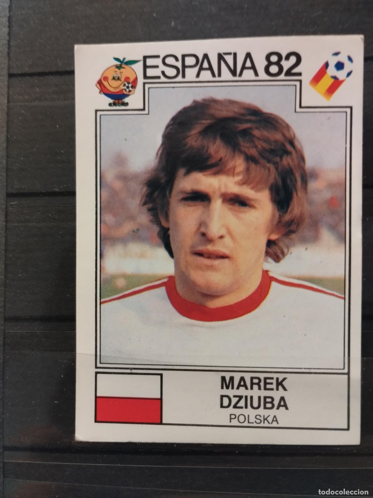 Cartes &agrave; collectionner de Football: MUNDIAL DE FUTBOL ESPA&Ntilde;A 82. PANINI. N&ordm; 57. MAREK DZIUBA. POLONIA
