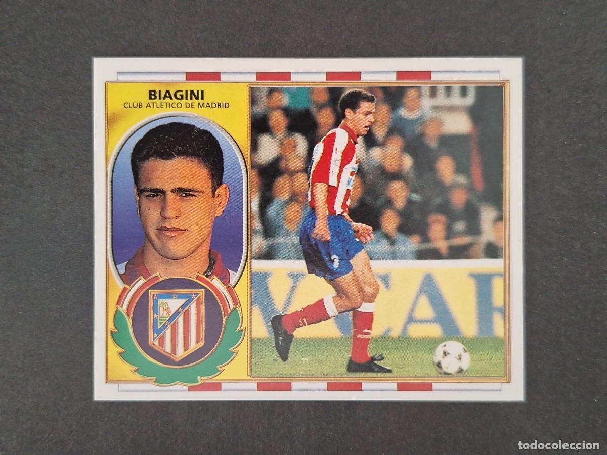 Cromos de f&uacute;tbol: L4 BIAGINI ATLETICO DE MADRID LIGA ESTE 1996 1997 96 97 NUNCA PEGADO SIN PEGAR