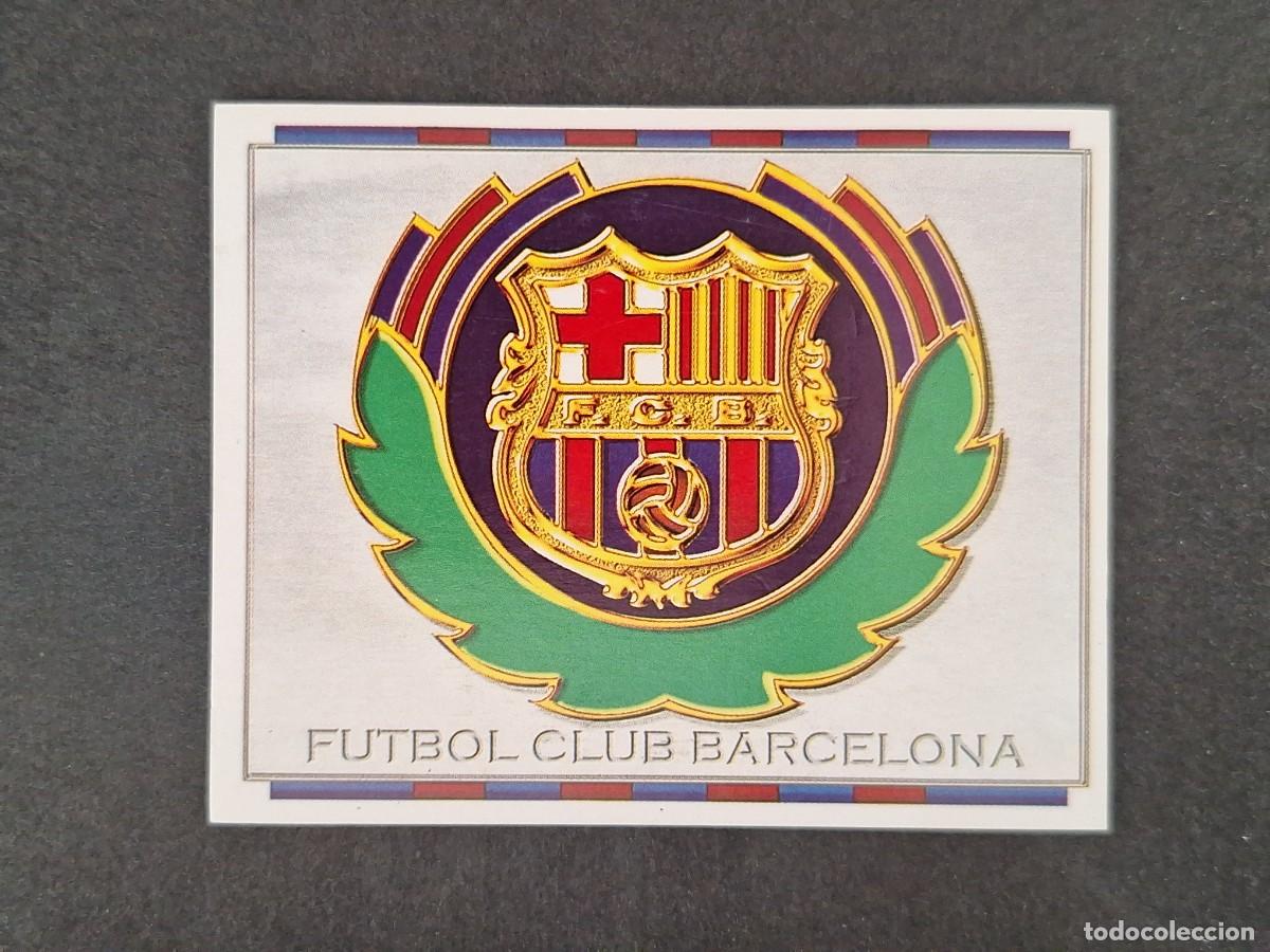Cromos de f&uacute;tbol: L4 ESCUDO F. C. BARCELONA LIGA ESTE 1996 1997 96 97 NUNCA PEGADO SIN PEGAR