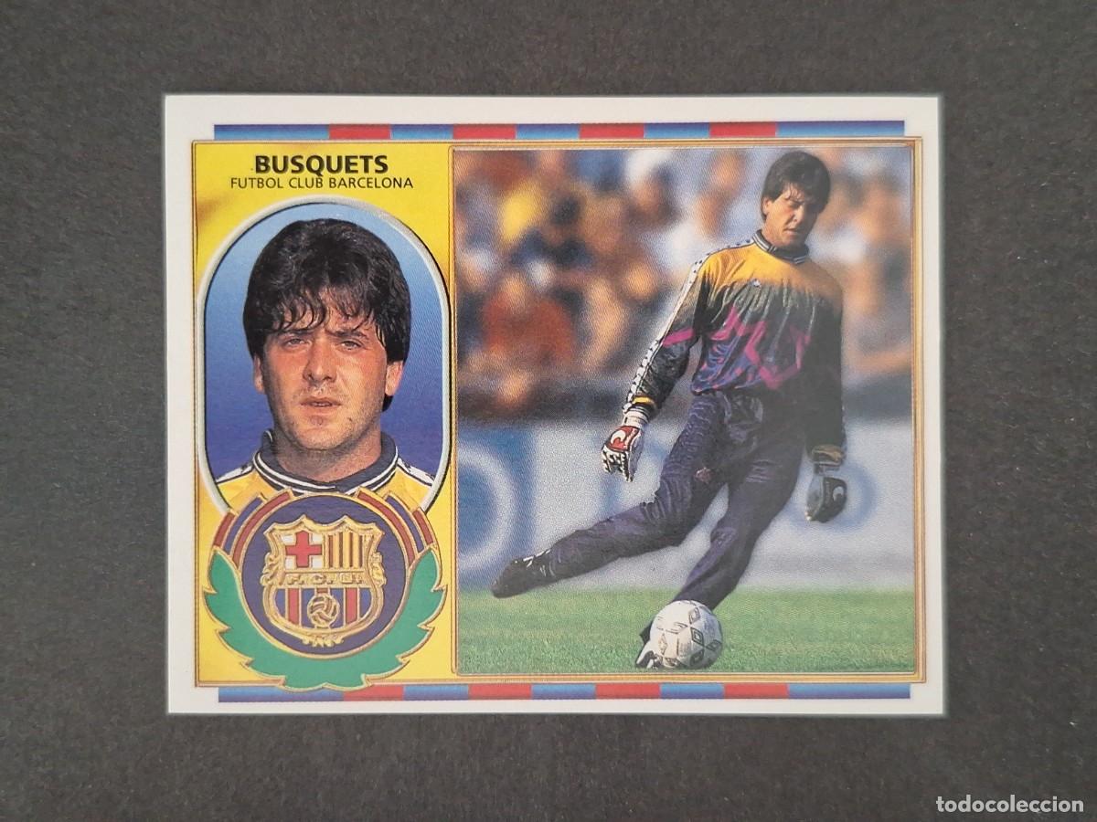 Cromos de f&uacute;tbol: L4 BUSQUETS F. C. BARCELONA LIGA ESTE 1996 1997 96 97 NUNCA PEGADO SIN PEGAR