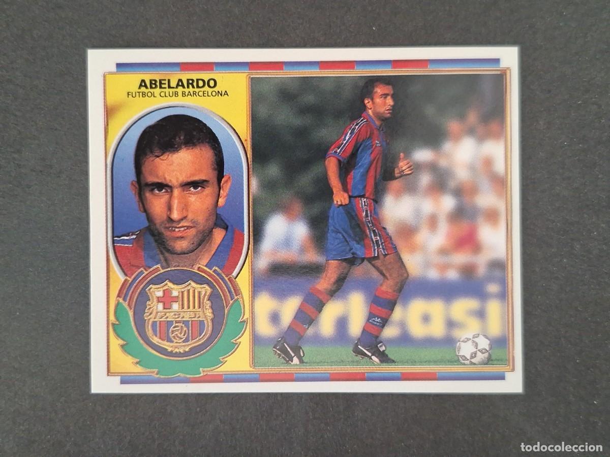Cromos de f&uacute;tbol: L4 ABELARDO F. C. BARCELONA LIGA ESTE 1996 1997 96 97 NUNCA PEGADO SIN PEGAR