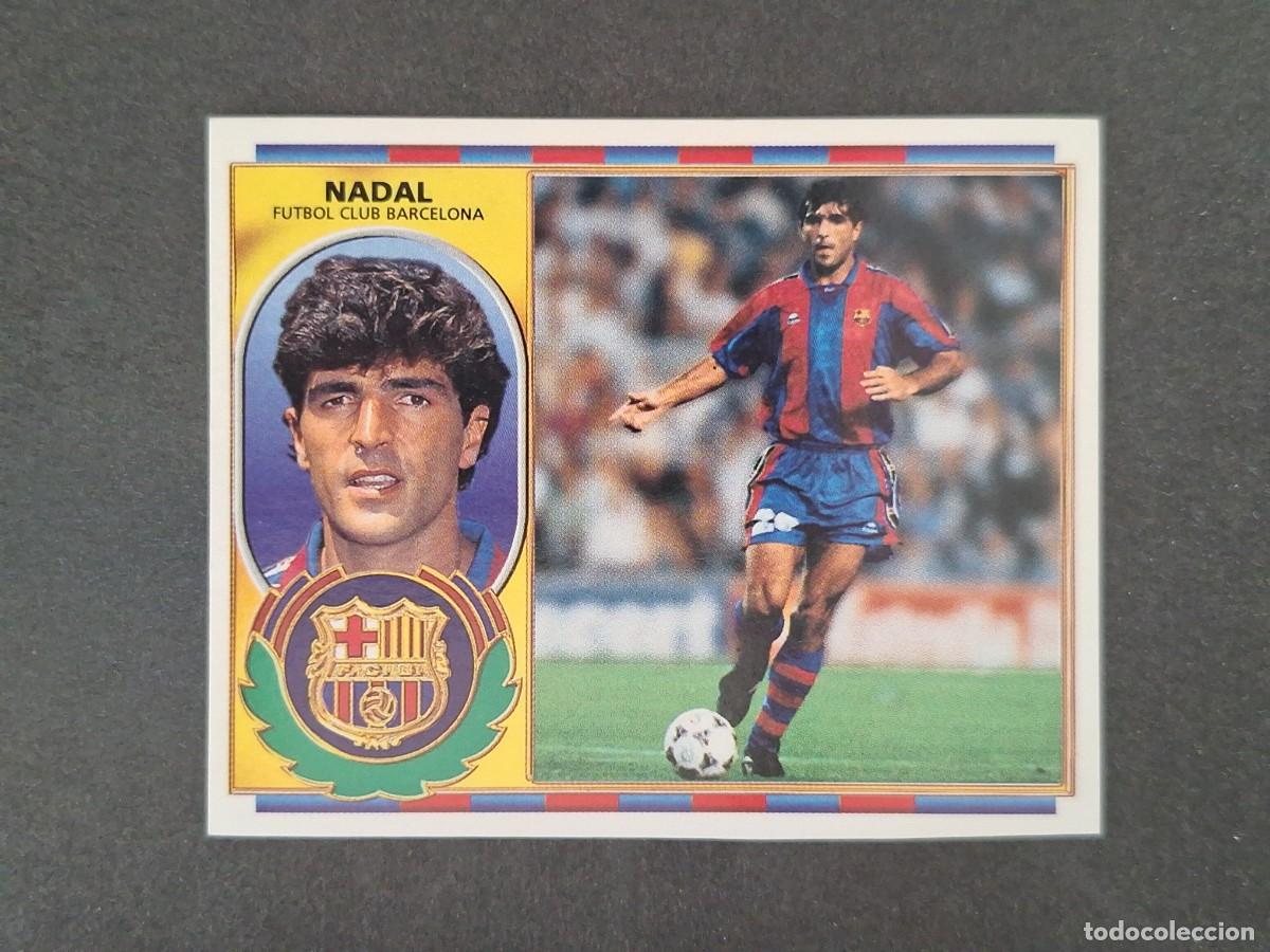 Cromos de f&uacute;tbol: L4 NADAL F. C. BARCELONA LIGA ESTE 1996 1997 96 97 NUNCA PEGADO SIN PEGAR