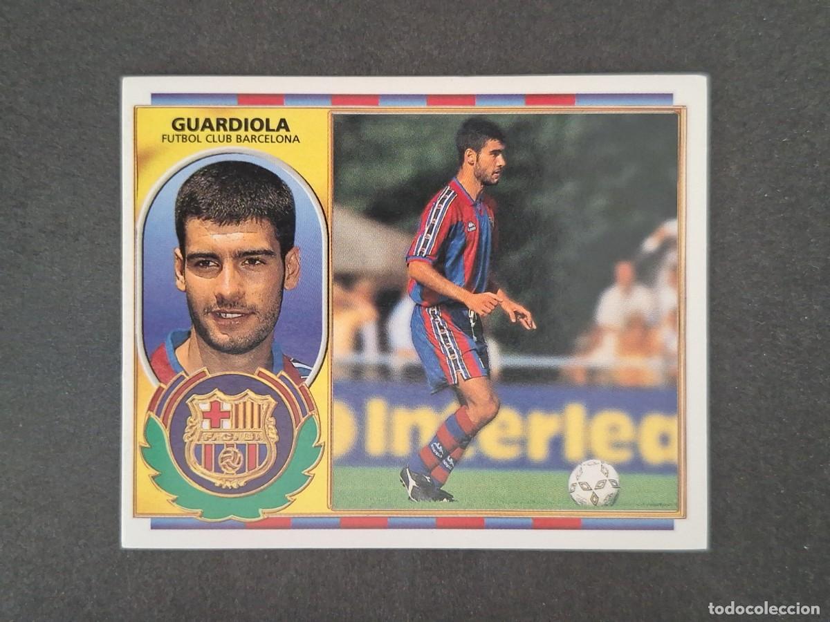 Cromos de f&uacute;tbol: L4 GUARDIOLA F. C. BARCELONA LIGA ESTE 1996 1997 96 97 NUNCA PEGADO SIN PEGAR