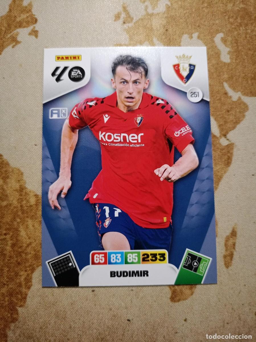 Cromos de f&uacute;tbol: Osasuna 251 BUDIMIR Adrenalyn 2025-26