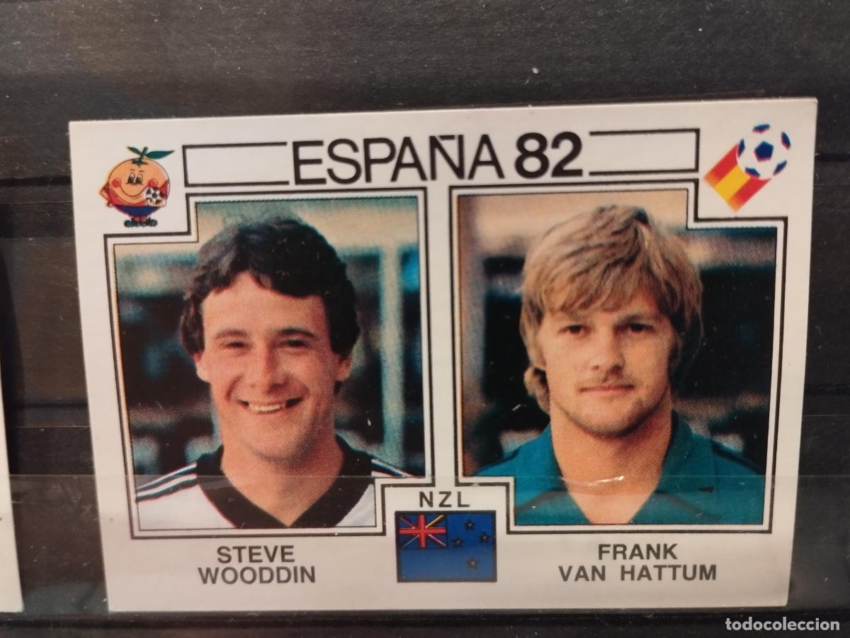 Cromos de f&uacute;tbol: MUNDIAL DE FUTBOL ESPA&Ntilde;A 82. PANINI. N&ordm; 427. STEVE WOODDIN Y FRANK VAN HATTUM. NUEVA ZELANDA