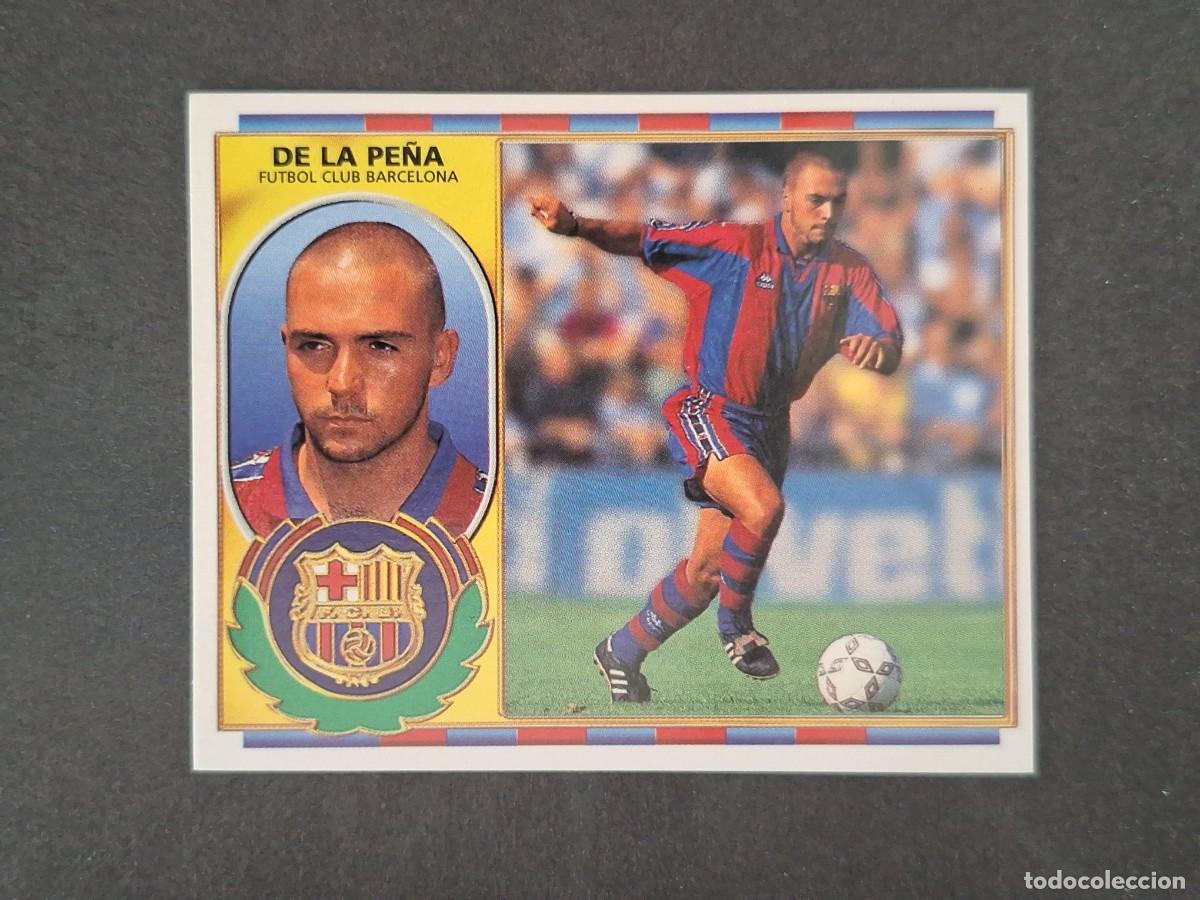 Cromos de f&uacute;tbol: L4 DE LA PE&Ntilde;A F. C. BARCELONA LIGA ESTE 1996 1997 96 97 NUNCA PEGADO SIN PEGAR