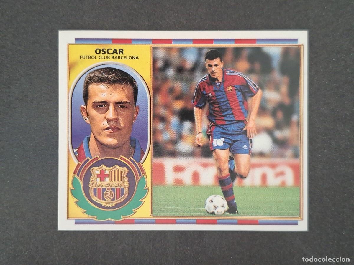 Cromos de f&uacute;tbol: L4 OSCAR F. C. BARCELONA LIGA ESTE 1996 1997 96 97 NUNCA PEGADO SIN PEGAR