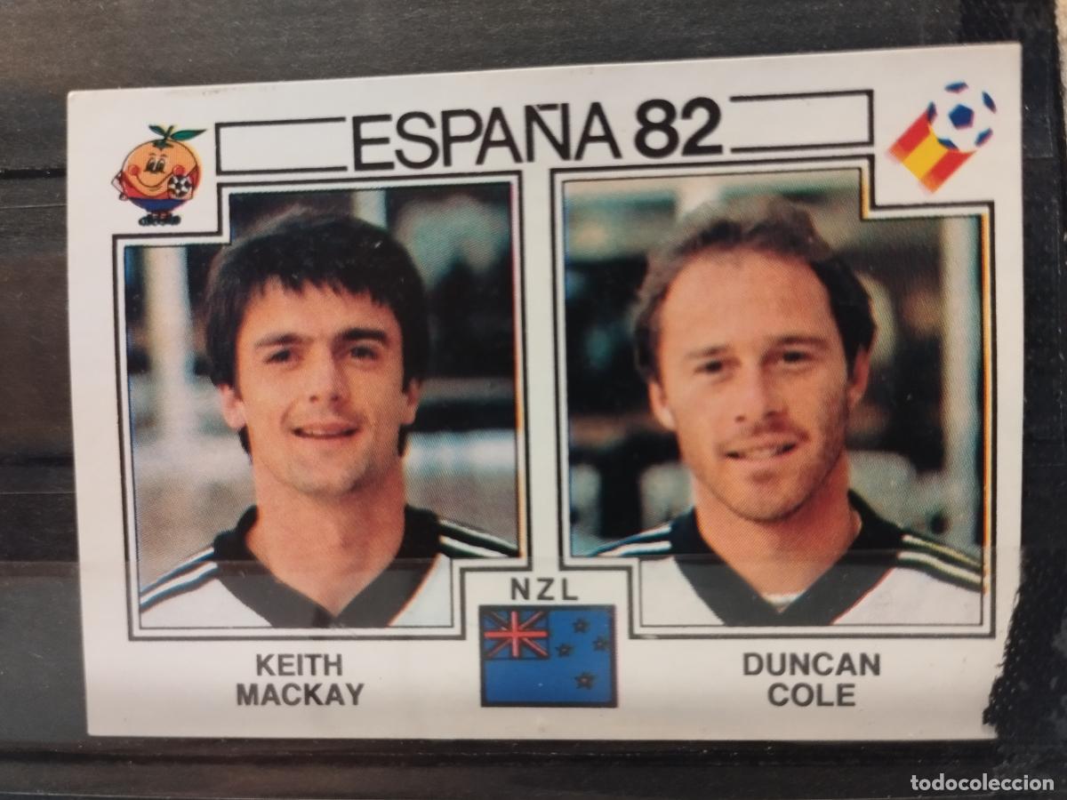 Cromos de f&uacute;tbol: MUNDIAL DE FUTBOL ESPA&Ntilde;A 82. PANINI. N&ordm; 423. KEITH MACKAY Y DUNCAN COLE. NUEVA ZELANDA