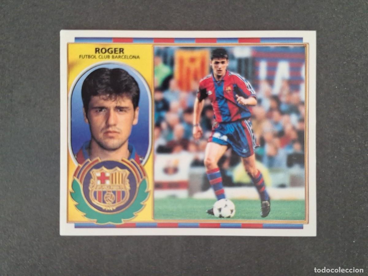 Cromos de f&uacute;tbol: L4 ROGER F. C. BARCELONA LIGA ESTE 1996 1997 96 97 NUNCA PEGADO SIN PEGAR