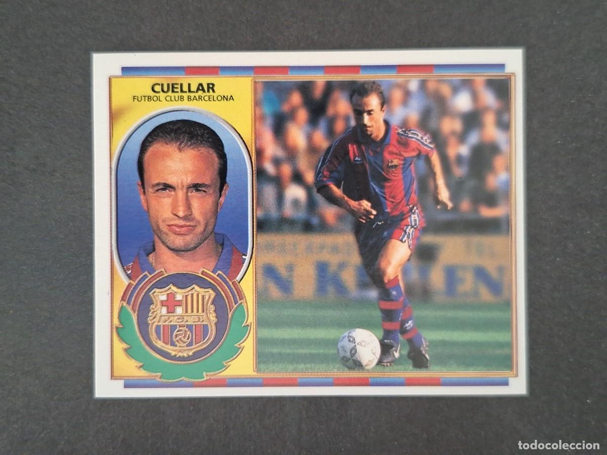 Cromos de f&uacute;tbol: L4 CUELLAR F. C. BARCELONA LIGA ESTE 1996 1997 96 97 NUNCA PEGADO SIN PEGAR