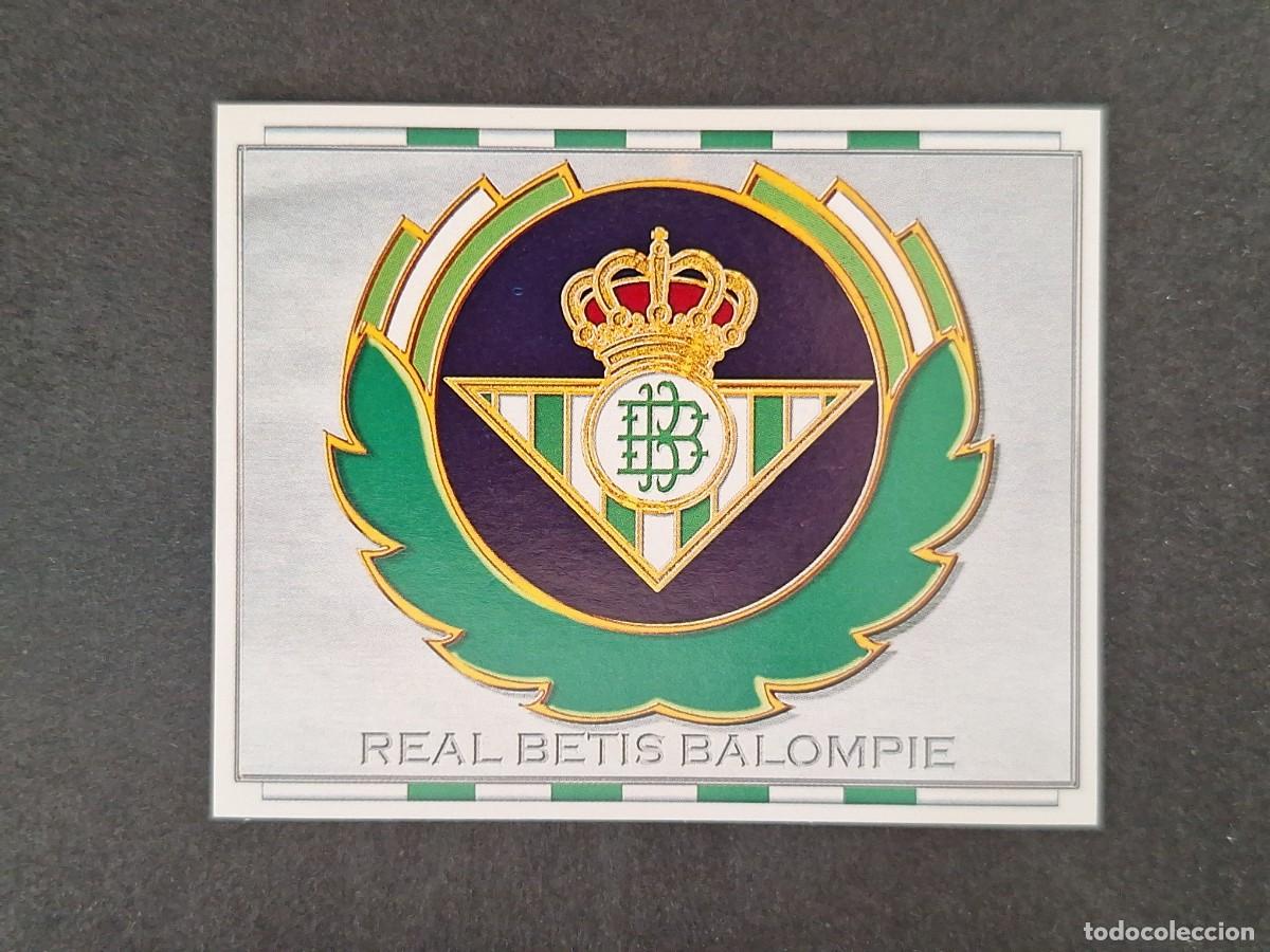 Cromos de f&uacute;tbol: L4 ESCUDO REAL BETIS BALOMPIE LIGA ESTE 1996 1997 96 97 NUNCA PEGADO SIN PEGAR