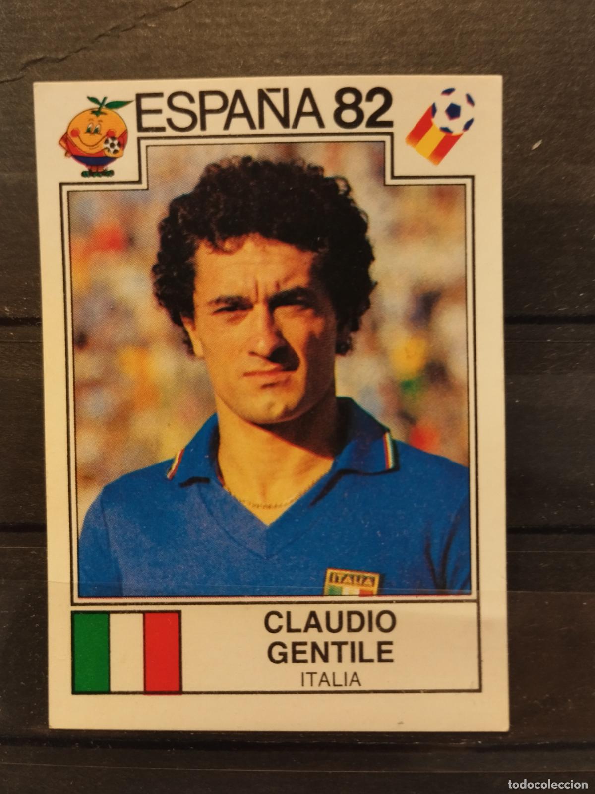 Cromos de f&uacute;tbol: MUNDIAL DE FUTBOL ESPA&Ntilde;A 82. PANINI. N&ordm; 39. CLAUDIO GENTILE. ITALIA.