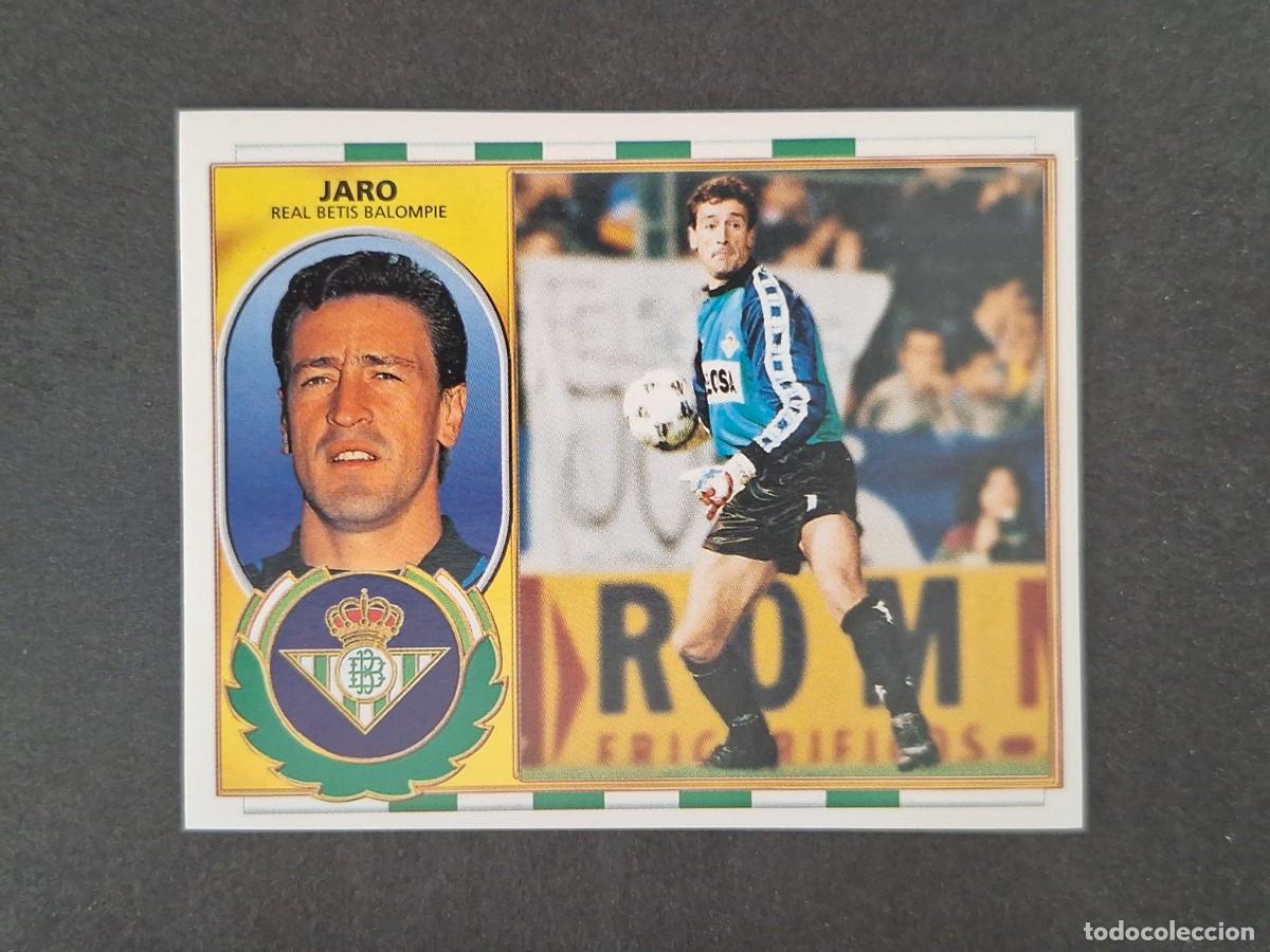 Cromos de f&uacute;tbol: L4 JARO REAL BETIS BALOMPIE LIGA ESTE 1996 1997 96 97 NUNCA PEGADO SIN PEGAR