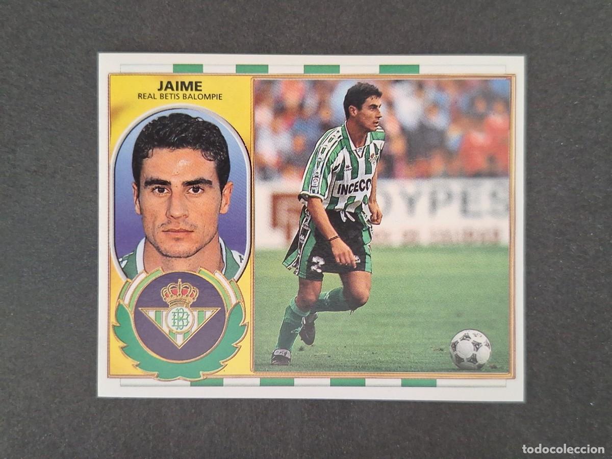 Cromos de f&uacute;tbol: L4 JAIME REAL BETIS BALOMPIE LIGA ESTE 1996 1997 96 97 NUNCA PEGADO SIN PEGAR