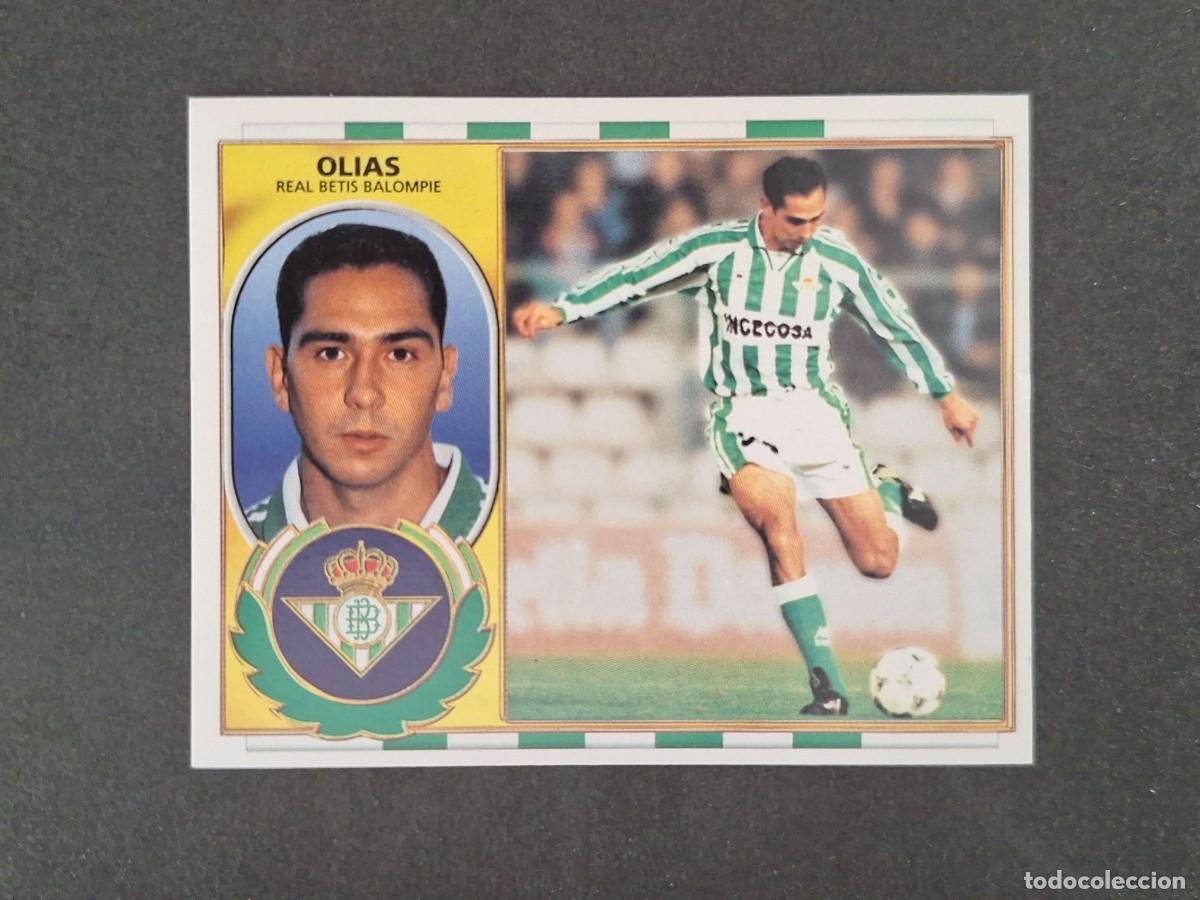 Cromos de f&uacute;tbol: L4 OLIAS REAL BETIS BALOMPIE LIGA ESTE 1996 1997 96 97 NUNCA PEGADO SIN PEGAR