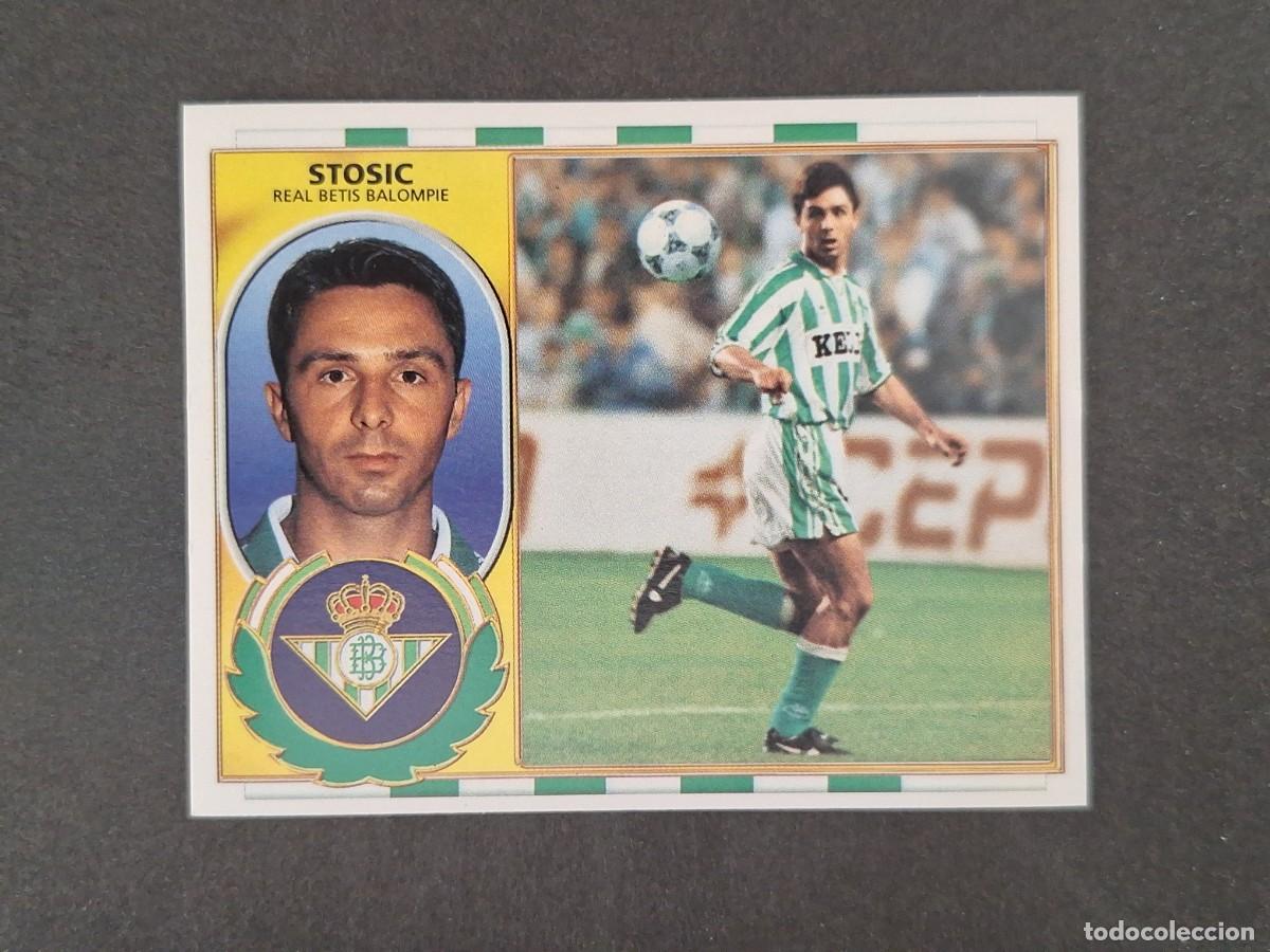 Cromos de f&uacute;tbol: L4 STOSIC REAL BETIS BALOMPIE LIGA ESTE 1996 1997 96 97 NUNCA PEGADO SIN PEGAR