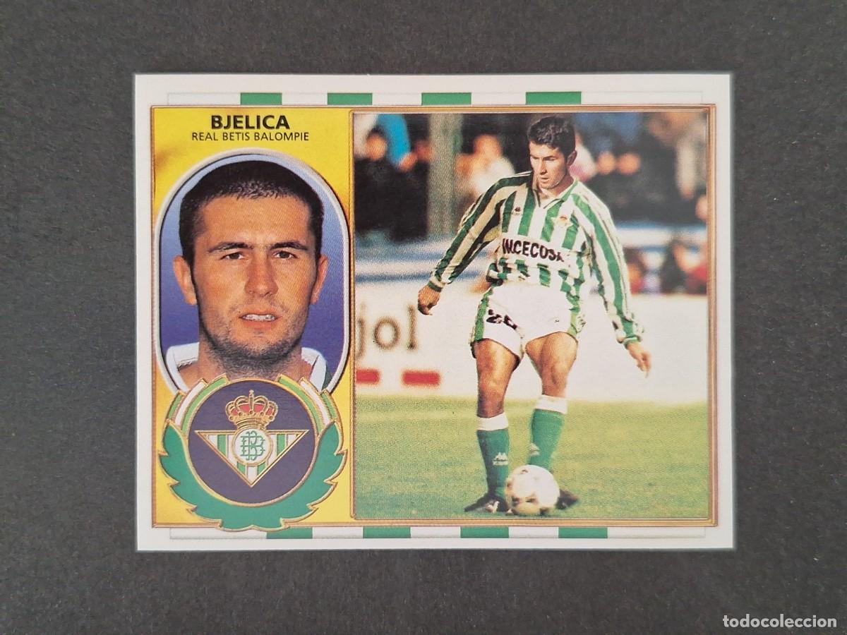 Fu&szlig;ball-Sticker: L4 BJELICA REAL BETIS BALOMPIE LIGA ESTE 1996 1997 96 97 NUNCA PEGADO SIN PEGAR