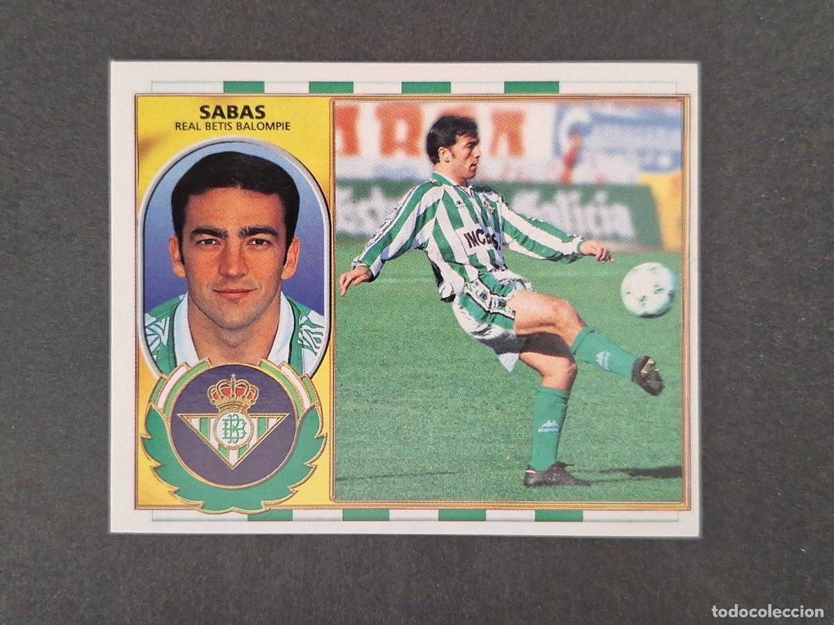 Cromos de Futebol: L4 SABAS REAL BETIS BALOMPIE LIGA ESTE 1996 1997 96 97 NUNCA PEGADO SIN PEGAR