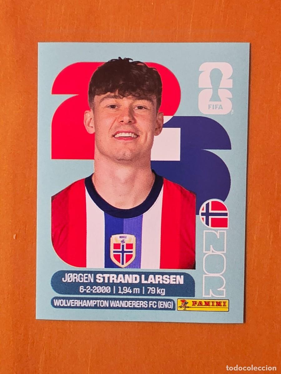 Cromos de Futebol: NOR 18 J&oslash;rgen Strand Larsen, Noruega, Panini FIFA World Cup Mundial 2026 Sticker