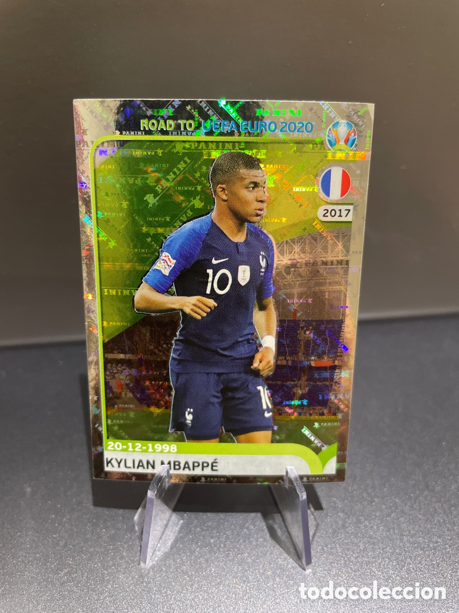 Figurine di Calcio: Kylian Mbappe 98 Panini Road to Euro 2020 Francia
