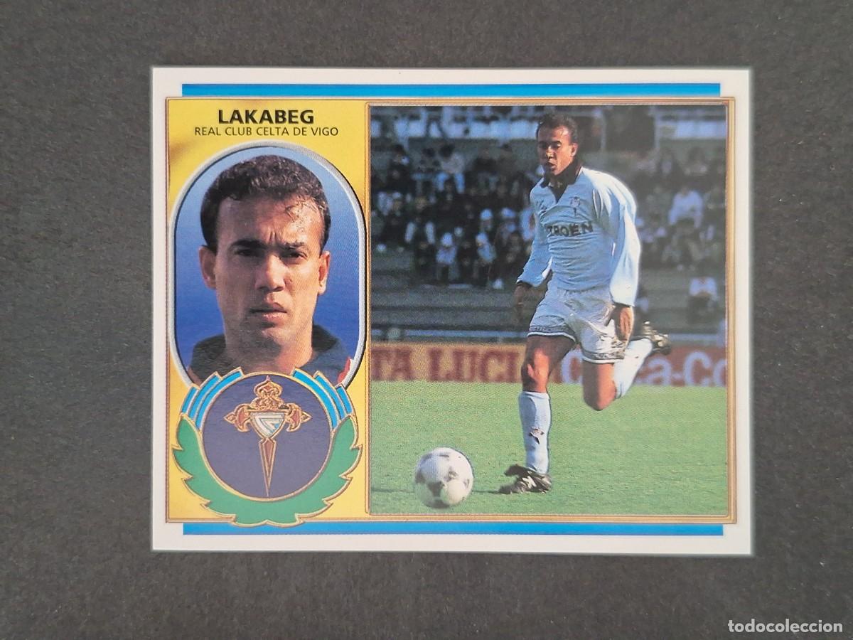 Cromos de f&uacute;tbol: L4 LAKABEG CELTA DE VIGO LIGA ESTE 1996 1997 96 97 NUNCA PEGADO SIN PEGAR