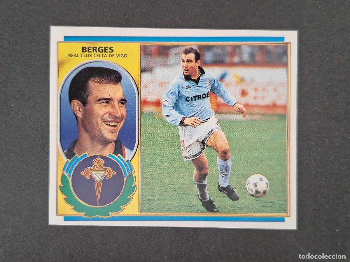 Cromos de f&uacute;tbol: L4 BERGES CELTA DE VIGO LIGA ESTE 1996 1997 96 97 NUNCA PEGADO SIN PEGAR
