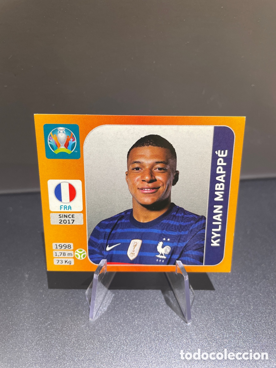 Cromos de f&uacute;tbol: Kylian Mbappe 591 Panini UEFA Euro 2020 Francia