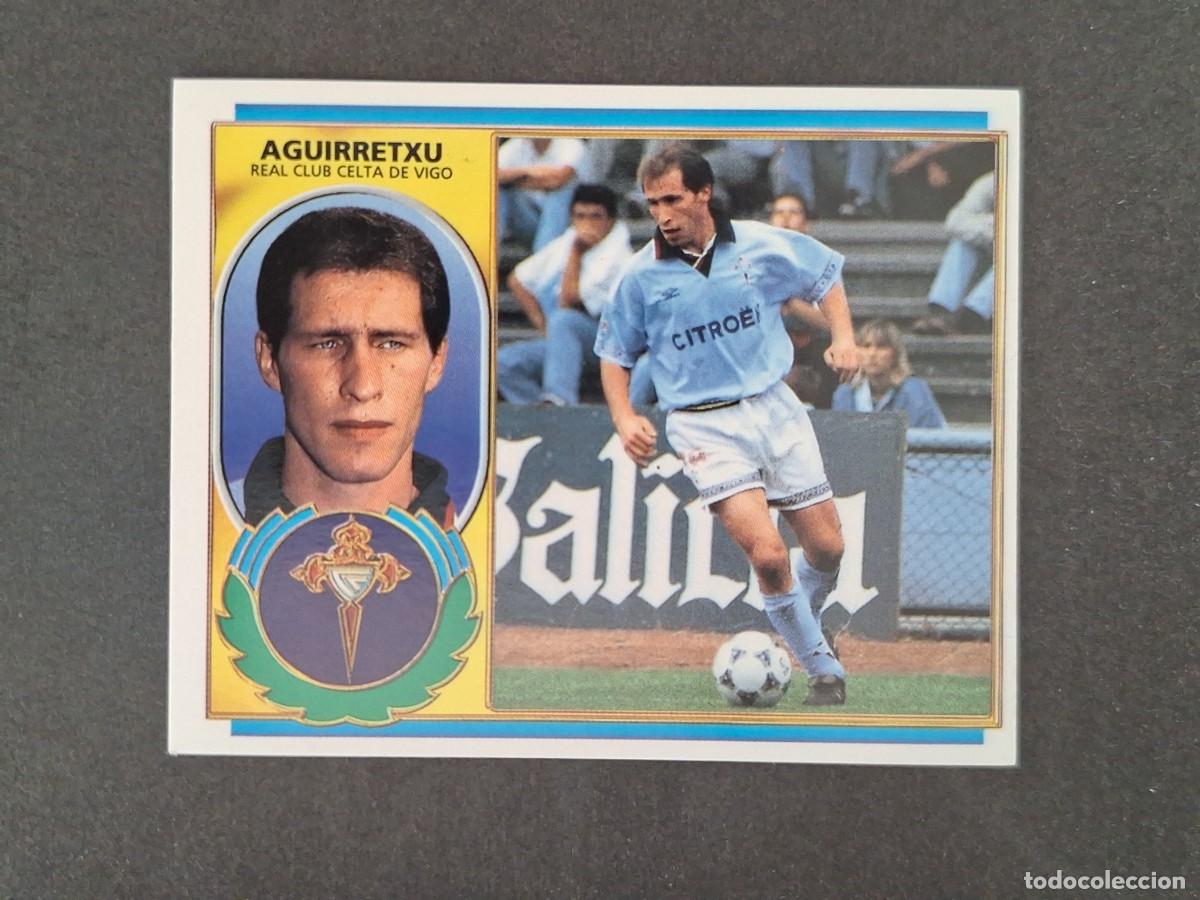 Cromos de f&uacute;tbol: L4 AGUIRRETXU CELTA DE VIGO LIGA ESTE 1996 1997 96 97 NUNCA PEGADO SIN PEGAR