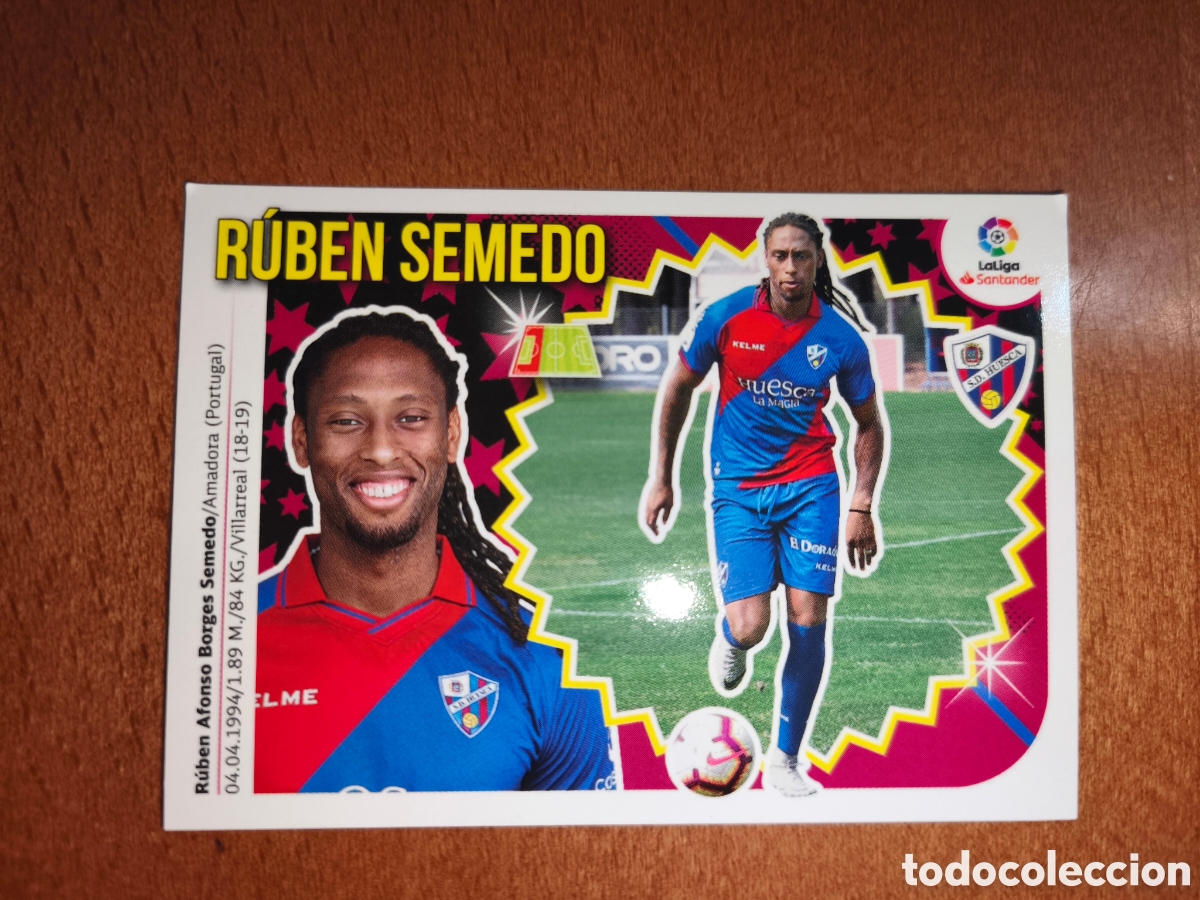 Cromos de f&uacute;tbol: Ruben Semedo Coloca n&deg;5 Bis liga este 18/19 Huesca