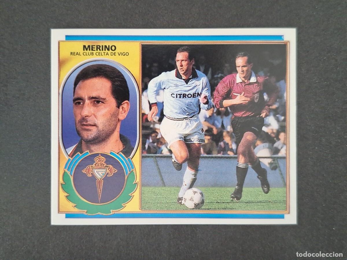 Cromos de f&uacute;tbol: L4 MERINO CELTA DE VIGO LIGA ESTE 1996 1997 96 97 NUNCA PEGADO SIN PEGAR