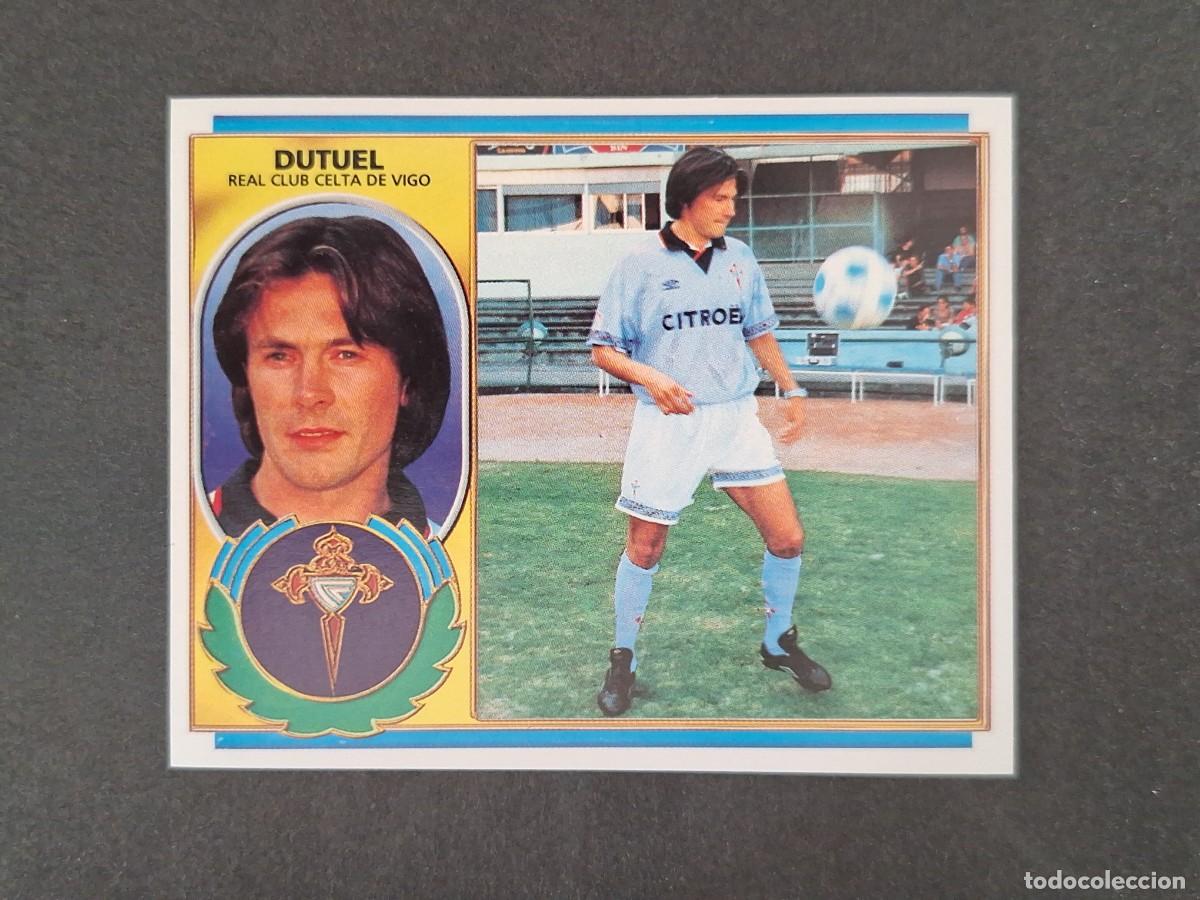 Cromos de f&uacute;tbol: L4 DUTUEL CELTA DE VIGO LIGA ESTE 1996 1997 96 97 NUNCA PEGADO SIN PEGAR