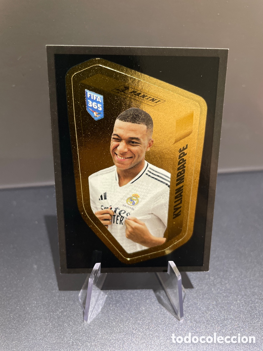 Figurine di Calcio: Kylian Mbappe MBA My Golden Team Panini FIFA 365 10 Years 2025 Real Madrid