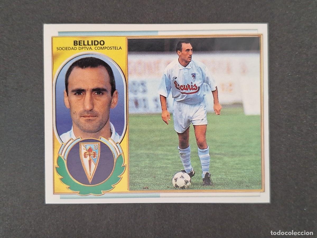 Cromos de f&uacute;tbol: L4 BELLIDO S. D. COMPOSTELA LIGA ESTE 1996 1997 96 97 NUNCA PEGADO SIN PEGAR