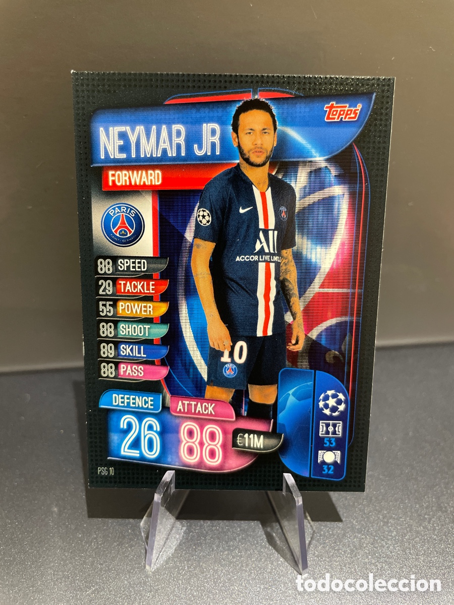 Figurine di Calcio: Neymar Jr PSG 10 Match Attax 2019-20 2019 2020 Topps PSG