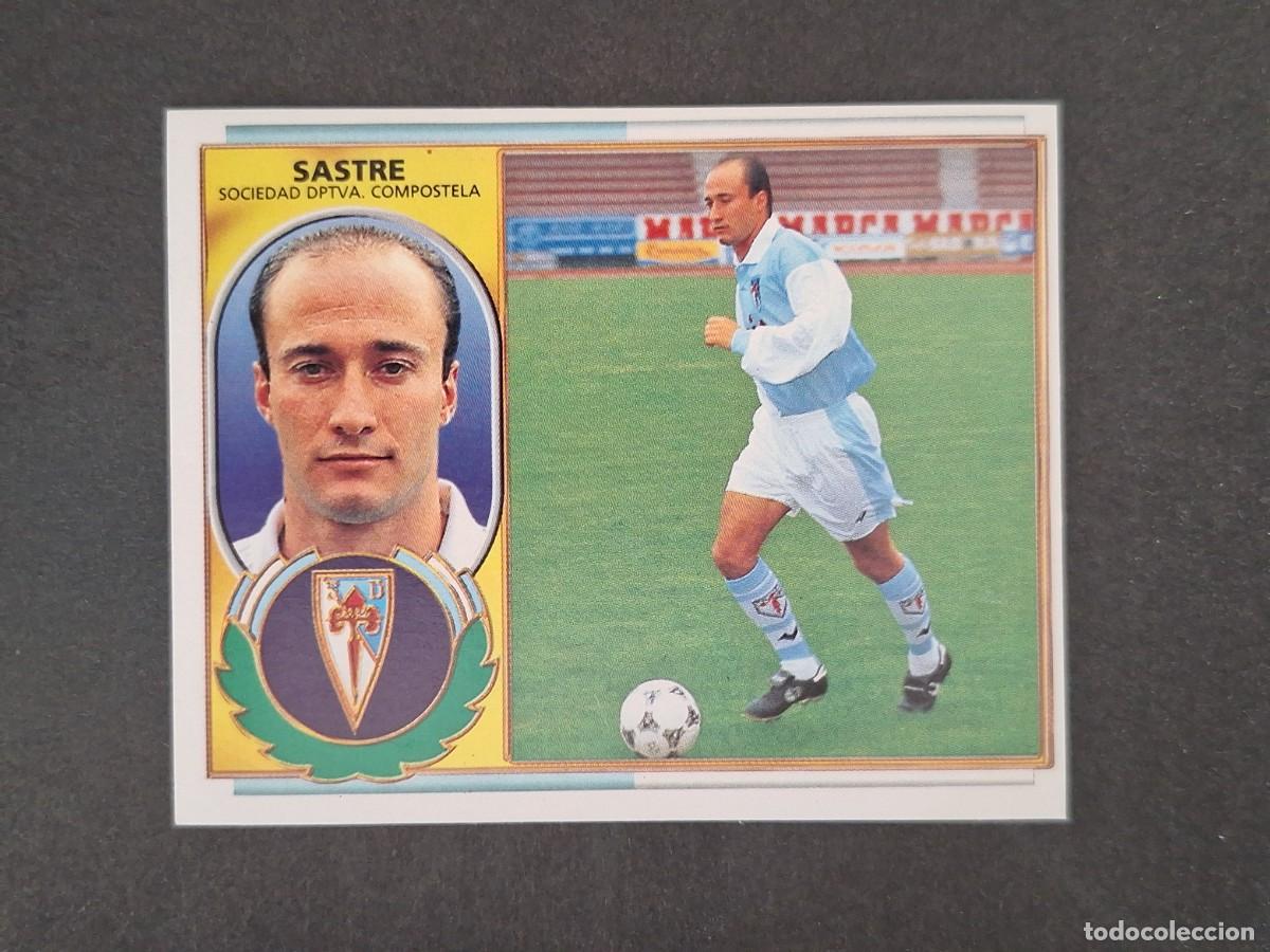 Cromos de f&uacute;tbol: L4 SASTRE S. D. COMPOSTELA LIGA ESTE 1996 1997 96 97 NUNCA PEGADO SIN PEGAR