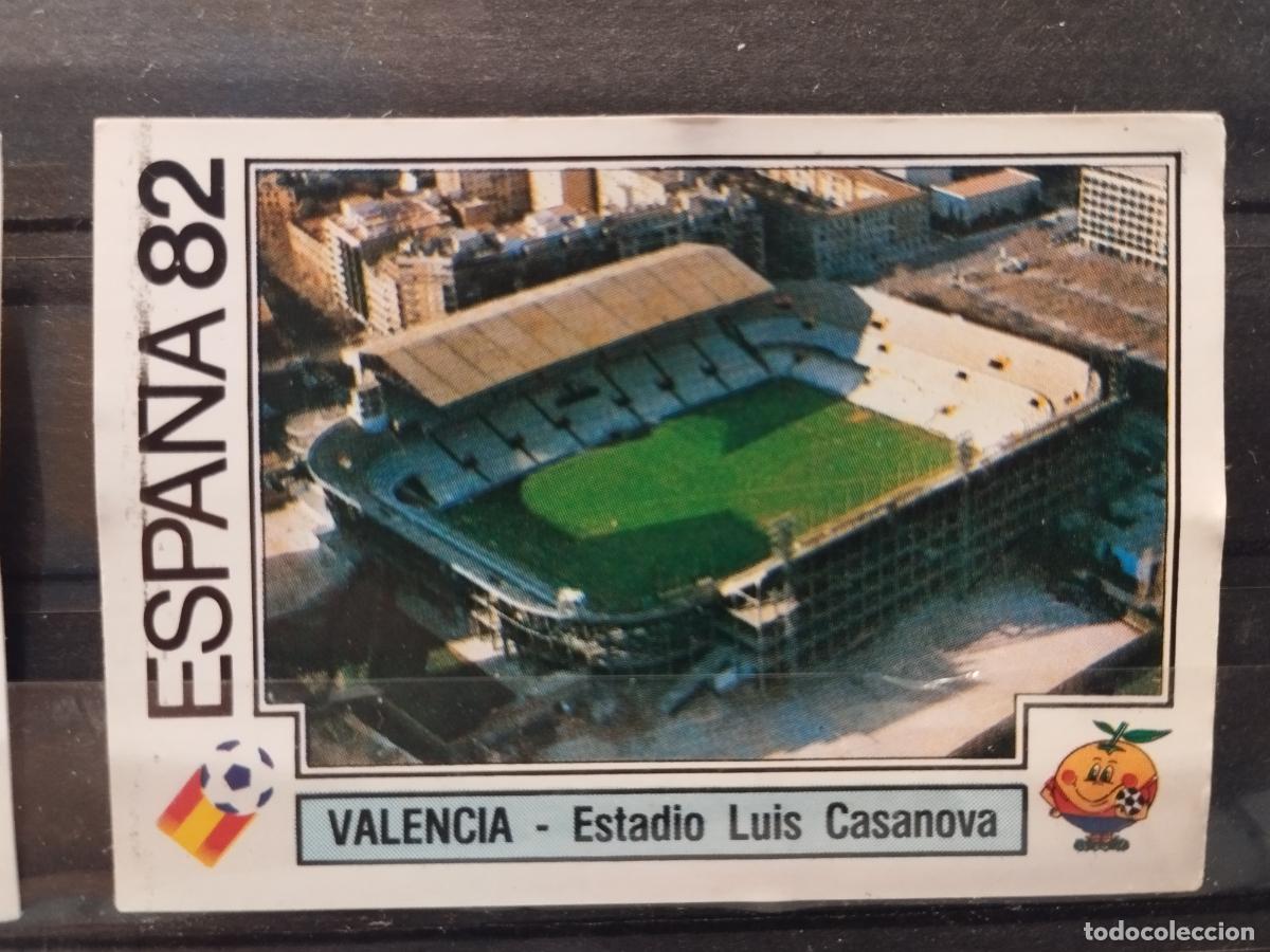 Cromos de f&uacute;tbol: MUNDIAL DE FUTBOL ESPA&Ntilde;A 82. PANINI. N&ordm; 33. ESTADIO LUIS CASANOVA. VALENCIA.