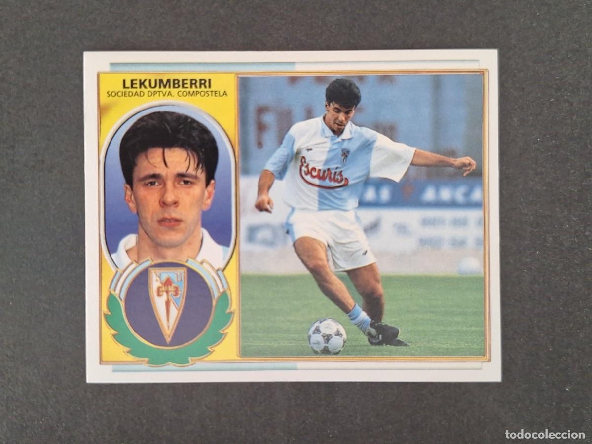Cromos de f&uacute;tbol: L4 LEKUMBERRI S. D. COMPOSTELA LIGA ESTE 1996 1997 96 97 NUNCA PEGADO SIN PEGAR