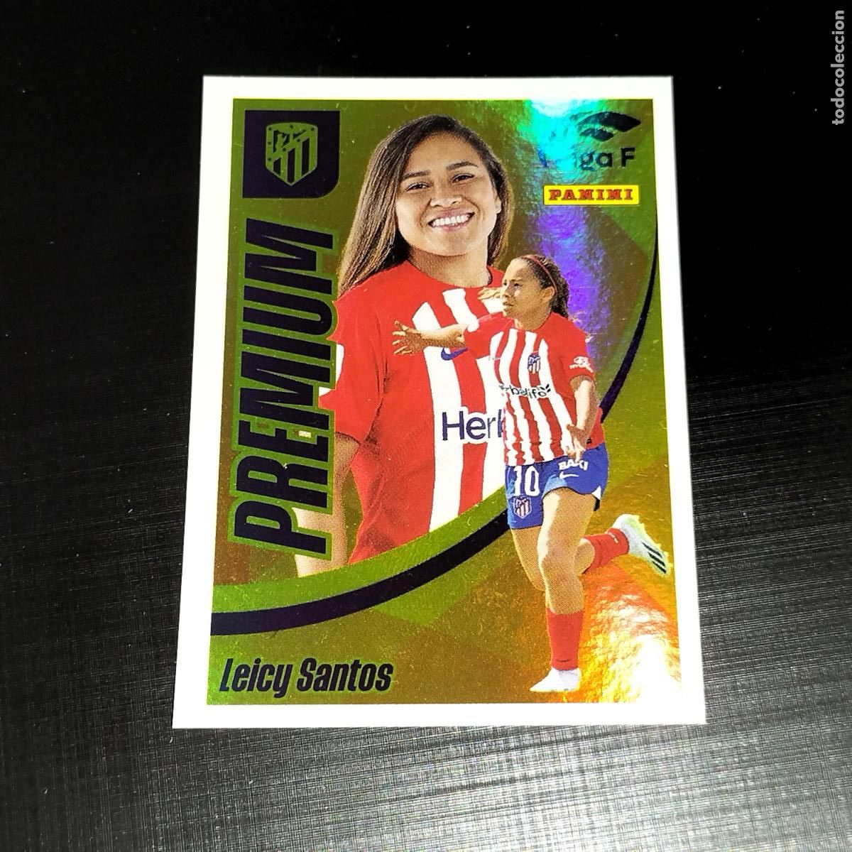Cromos de f&uacute;tbol: LEICY SANTOS PREMIUM AT ATLETICO DE MADRID CROMOS LIGA F FEMENINA PANINI 2023 2024 23 24