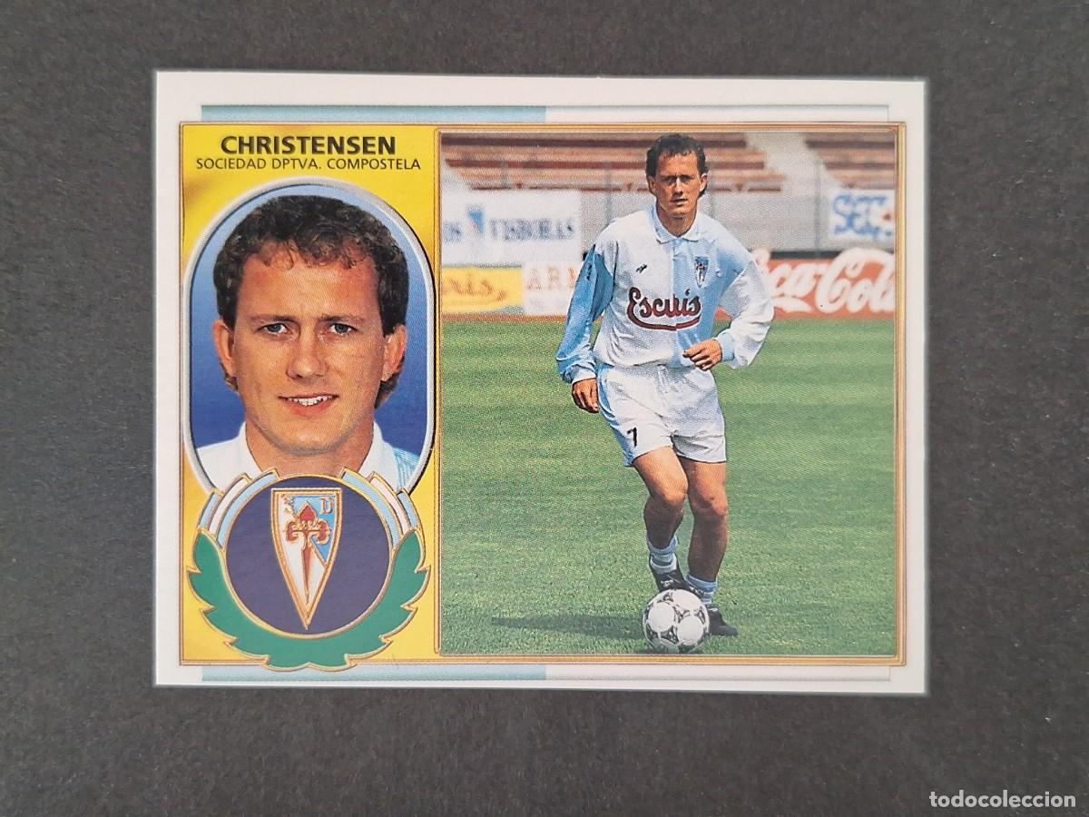 Cromos de f&uacute;tbol: L4 CHRISTENSEN S. D. COMPOSTELA LIGA ESTE 1996 1997 96 97 NUNCA PEGADO SIN PEGAR