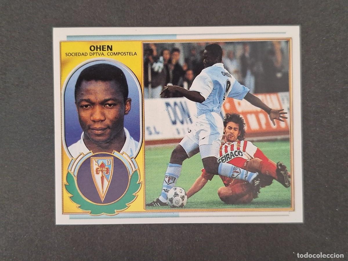 Cromos de f&uacute;tbol: L4 OHEN S. D. COMPOSTELA LIGA ESTE 1996 1997 96 97 NUNCA PEGADO SIN PEGAR