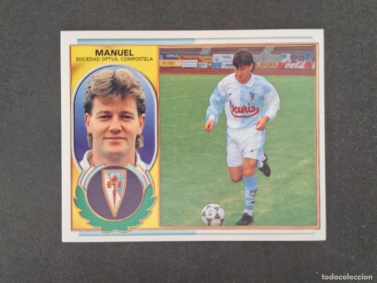 Cromos de f&uacute;tbol: L4 MANUEL S. D. COMPOSTELA LIGA ESTE 1996 1997 96 97 NUNCA PEGADO SIN PEGAR