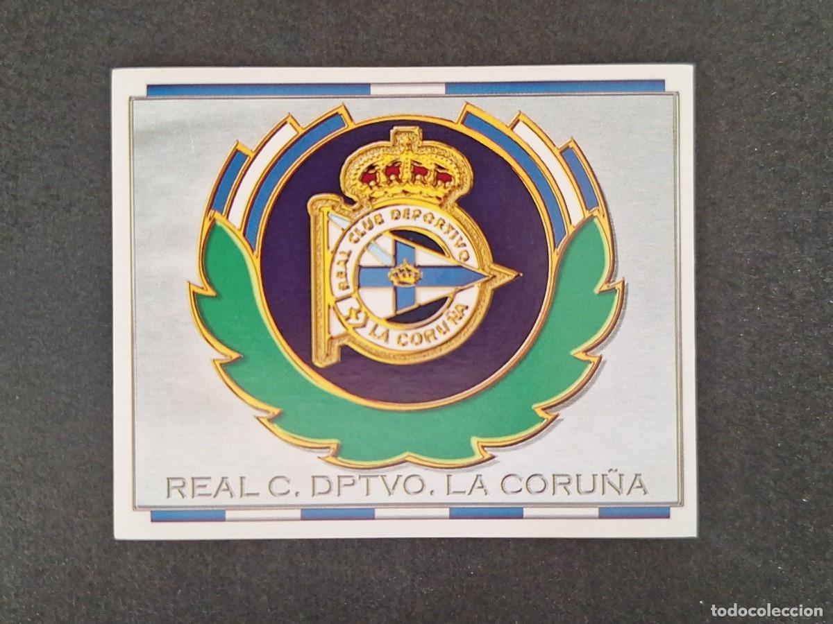 Cromos de f&uacute;tbol: L4 ESCUDO DEPORTIVO DE LA CORU&Ntilde;A LIGA ESTE 1996 1997 96 97 NUNCA PEGADO SIN PEGAR