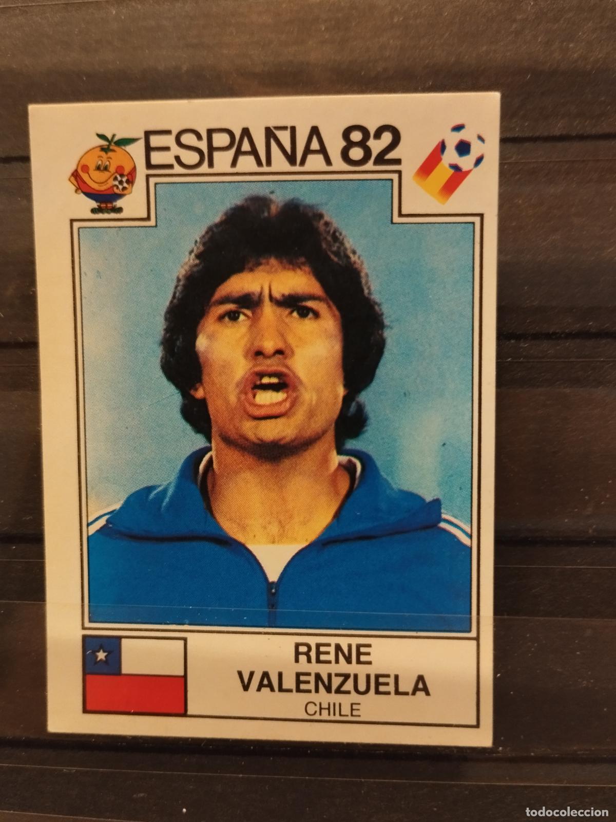Cromos de f&uacute;tbol: MUNDIAL DE FUTBOL ESPA&Ntilde;A 82. PANINI. N&ordm; 152. RENE VALENZUELA. CHILE.