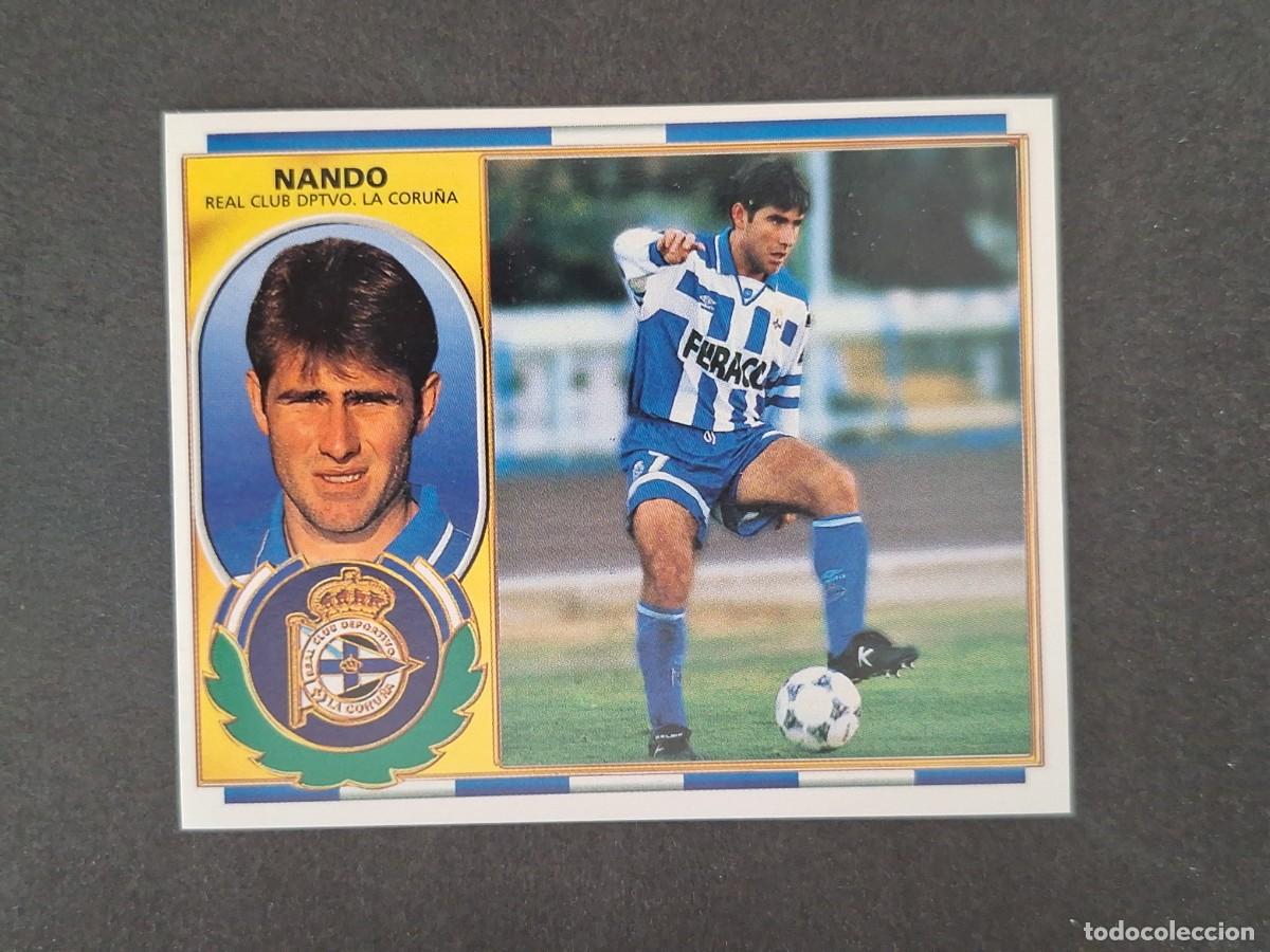 Cromos de f&uacute;tbol: L4 NANDO DEPORTIVO DE LA CORU&Ntilde;A LIGA ESTE 1996 1997 96 97 NUNCA PEGADO SIN PEGAR